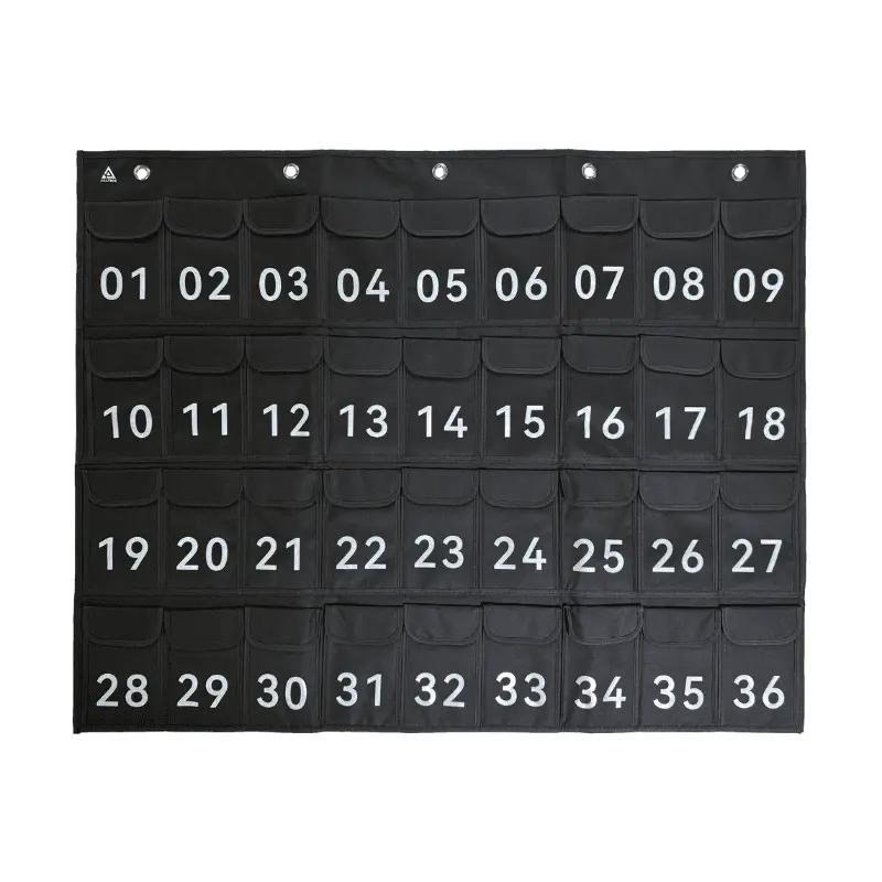 Mur de 36 pochettes Araphone à emplacements numérotés
