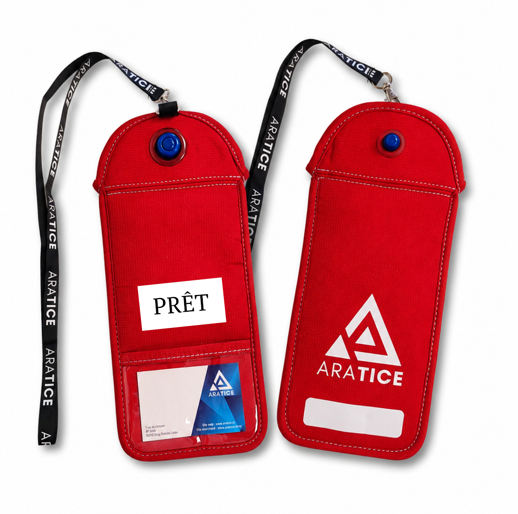 Pochette de prêt Araphone Blocker 3 — coloris rouge
